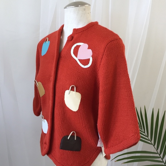 Bettie Page Vintage-Reproduction Sweater (Rust) - Picture 3 of 5